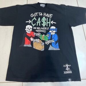 Vintage Rare Algierz Gotta Have Cash On Delivery Streetwear Shirt Size 2XL